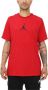 Jordan Jumpman Logo Crew Neck T-shirt Rood Zwart Red Heren - Thumbnail 1