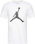 Jordan Jumpman Crew T-Shirt Wit Zwart White Heren - Thumbnail 1
