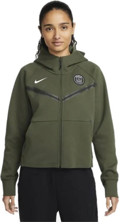 Nike Tech Fleece Windrunner Jack Groen Dames