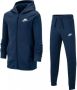 Nike Veelzijdig Comfort Fleece Trainingspak Blauw - Thumbnail 2