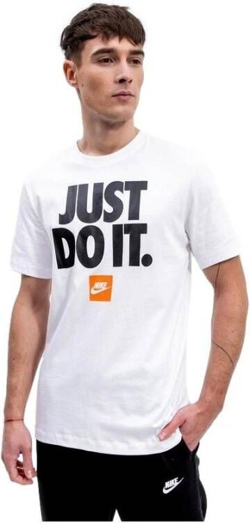 Nike Wit Heren T-shirt Just Do It Dz2989 Wit Heren