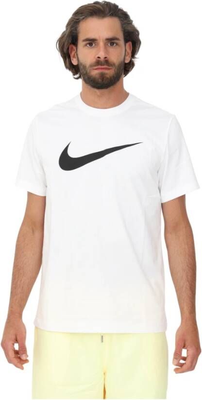 Nike "Witte Oversize Logo T-shirts en Polos" Wit Unisex
