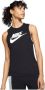 Nike Sportswear Tanktop met lage armsgaten voor dames Zwart - Thumbnail 1