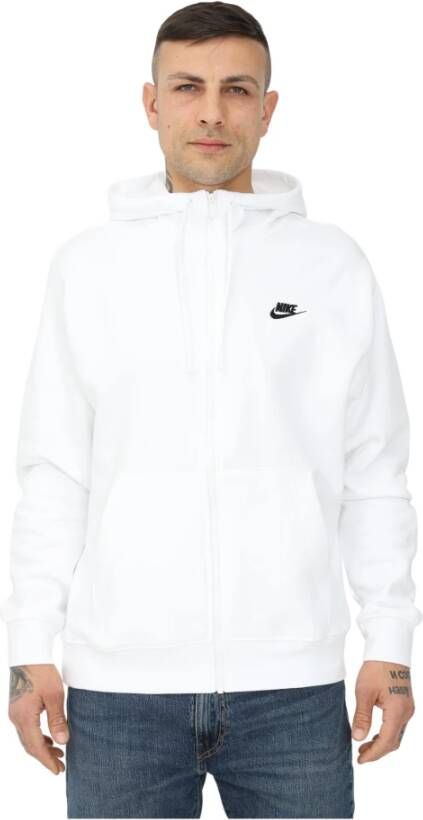 Nike "Zip-Through Hoodie voor koude dagen" Wit Unisex