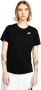 Nike Sportswear Club Essentials T-shirt voor dames Zwart - Thumbnail 2