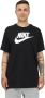 Nike Zwarte Katoenen Oversized T-shirts en Polos Black Unisex - Thumbnail 6