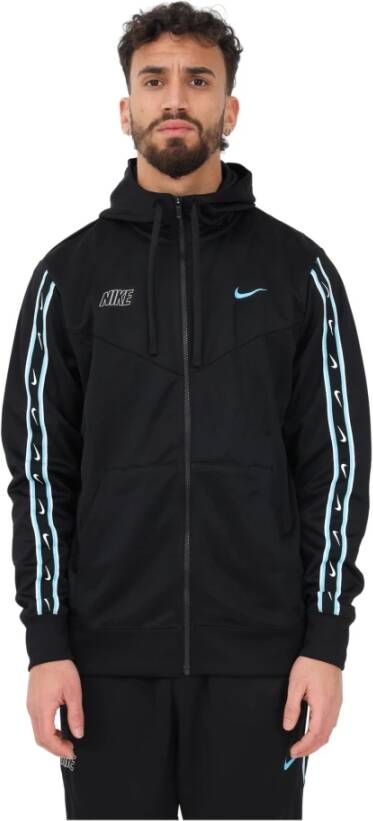 Nike Sportswear Repeat Hoodie met rits voor heren Zwart