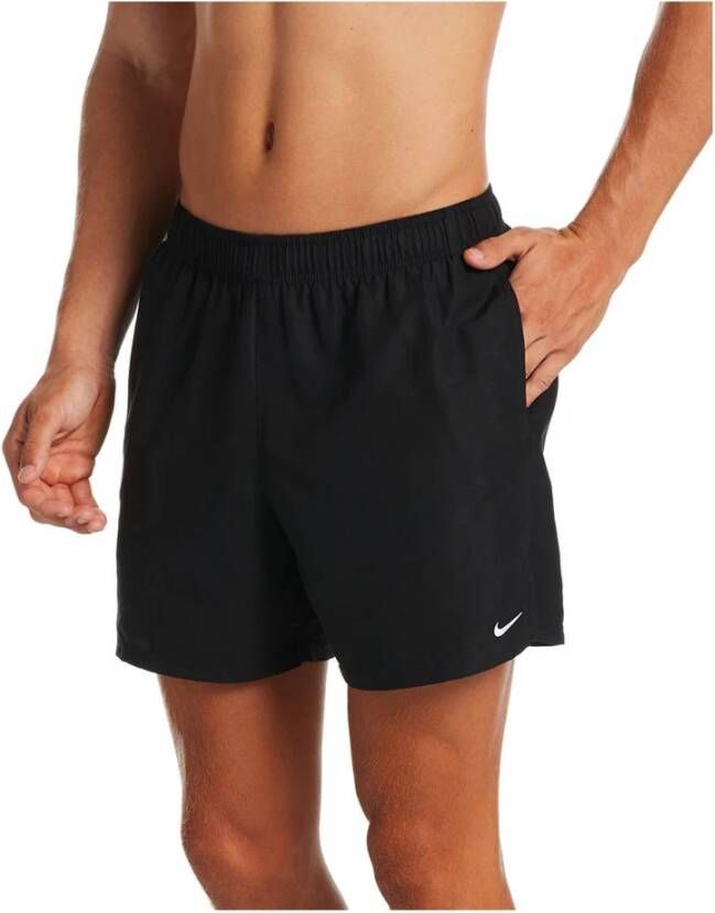 Nike "Zwarte Beachwear Shorts met Swoosh Print" Zwart Heren - Foto 5