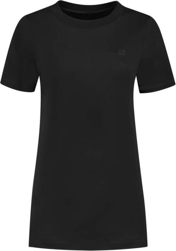 Nikkie Logo T-Shirt Klassieke Stijl Black Dames