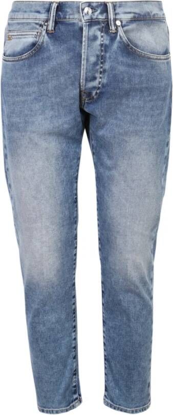 Nine In The Morning Blauwe Slim Fit Jeans voor Heren Blauw Heren
