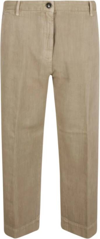 Nine In The Morning Bruine Culotte Broek voor Vrouwen Brown Dames