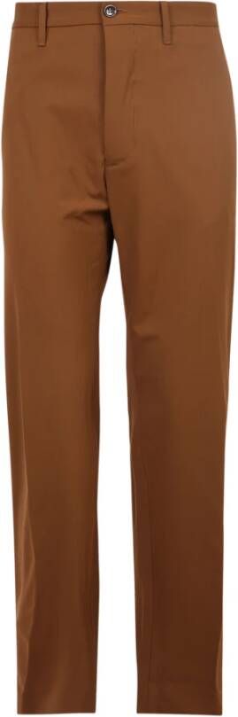 Nine In The Morning Slim Fit Beige Broek Ss22 Bruin Heren