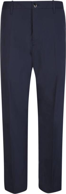 Nine In The Morning Stijlvolle Slim-fit Broek Blue Heren