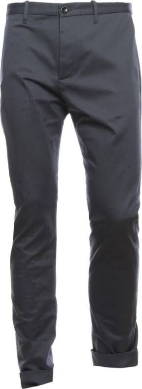 Nine In The Morning Straight Trousers Blauw Heren