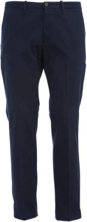 Nine In The Morning Straight Trousers Blauw Heren