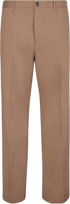Nine In The Morning Taupe Slim Fit Pak Broek Beige Heren