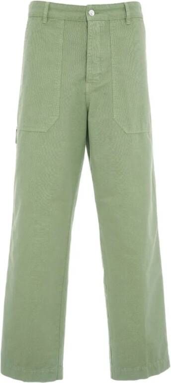 Nine In The Morning Trousers Groen Heren