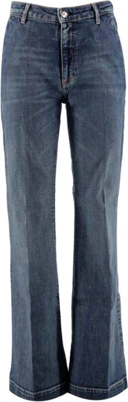 Nine In The Morning Uitlopende broek Blauw Dames