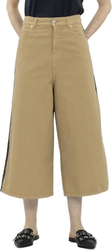 Nine In The Morning Wide Trousers Beige Dames