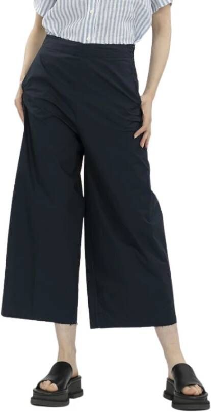 Nine In The Morning Wide Trousers Blauw Dames