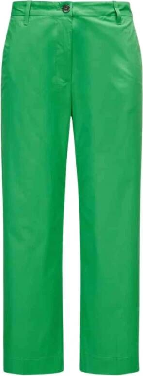Nine In The Morning Wide Trousers Groen Dames