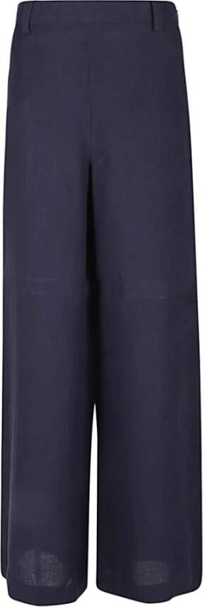 NIU Straight Trousers Blauw Dames