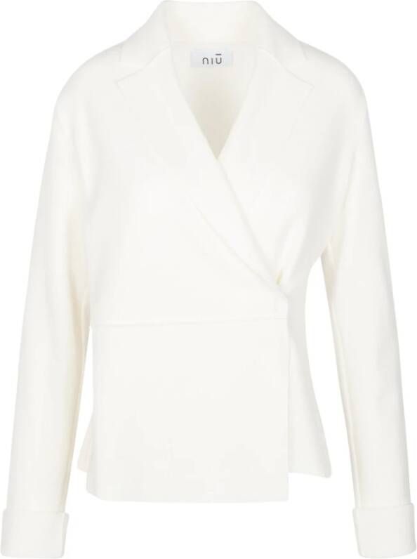 NIU V-neck Knitwear Beige Dames