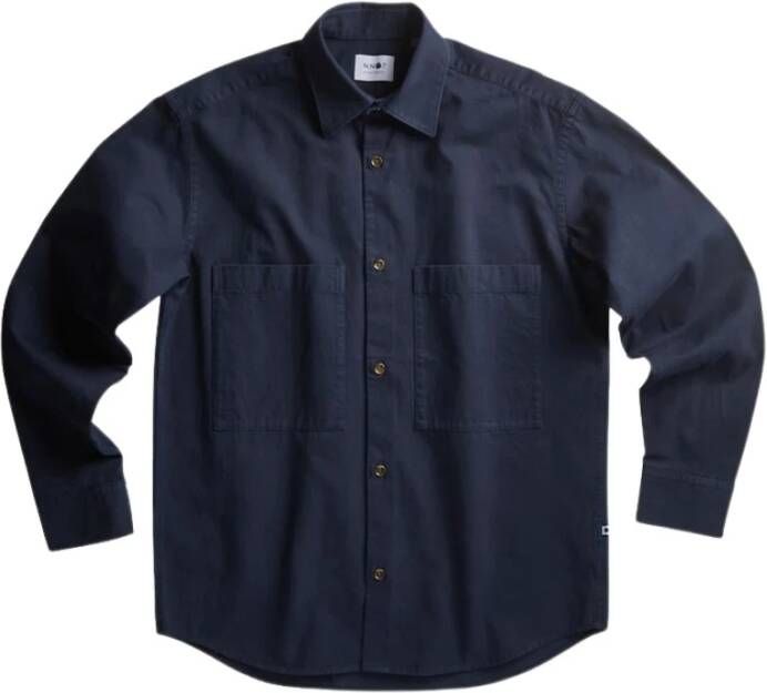 Nn07 Alledaagse t-shirts Blauw Heren