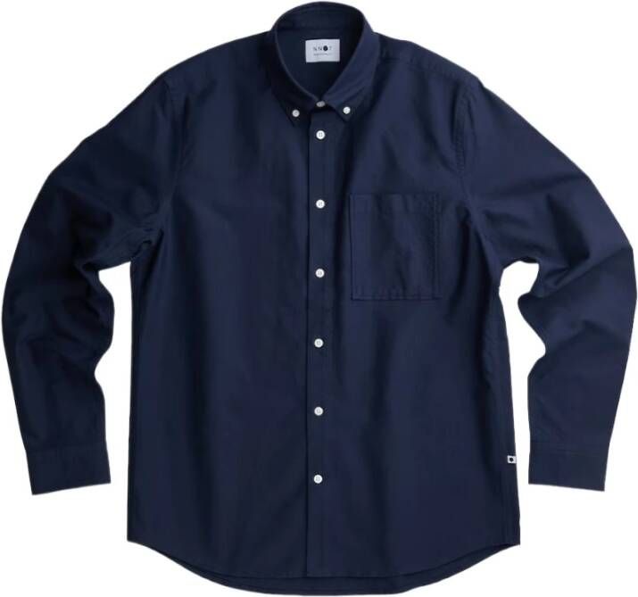 Nn07 Alledaagse t-shirts Blauw Heren