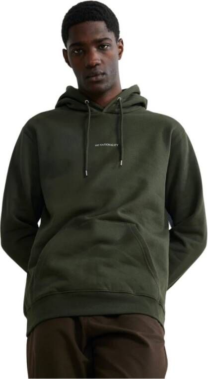 Nn07 Barrow Hoodie 1963385371-315 Groen Heren