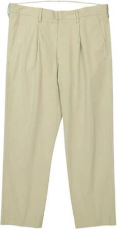 Nn07 Moderne Geplooide Chino's Green Heren