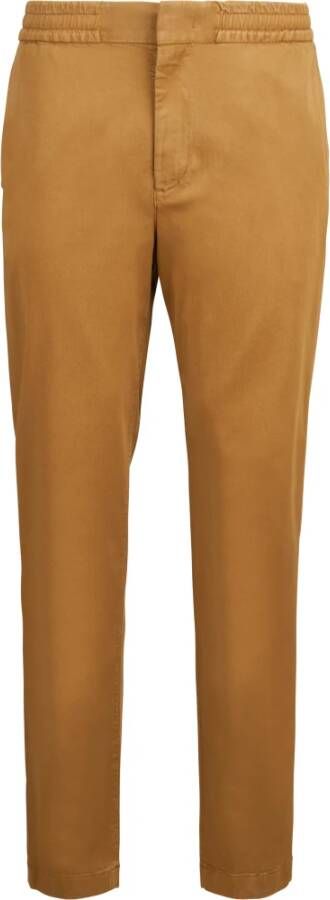 Nn07 Casual broek met tencel Bruin Heren