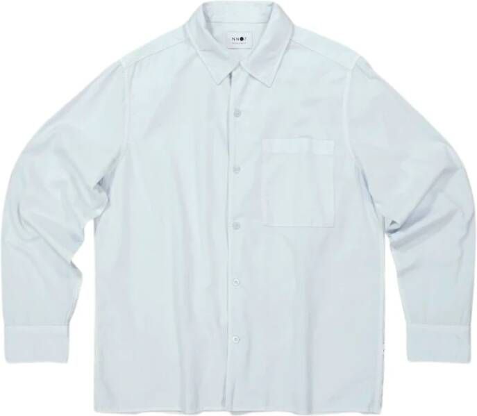 Nn07 Casual overhemd Blauw Heren