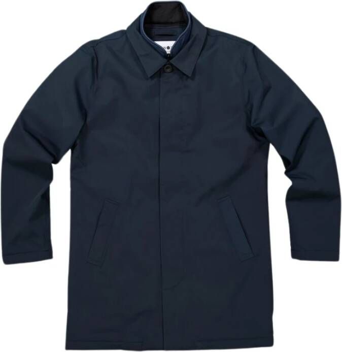 Nn07 Waterdichte trenchcoat navyblauw Blue Heren