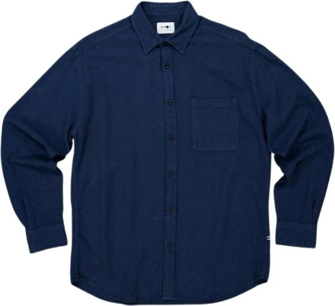Nn07 Moderne Deon Shirt Blue Heren