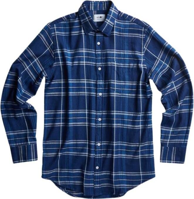 Nn07 Errico Pocket Shirt 5191 Blauw Heren