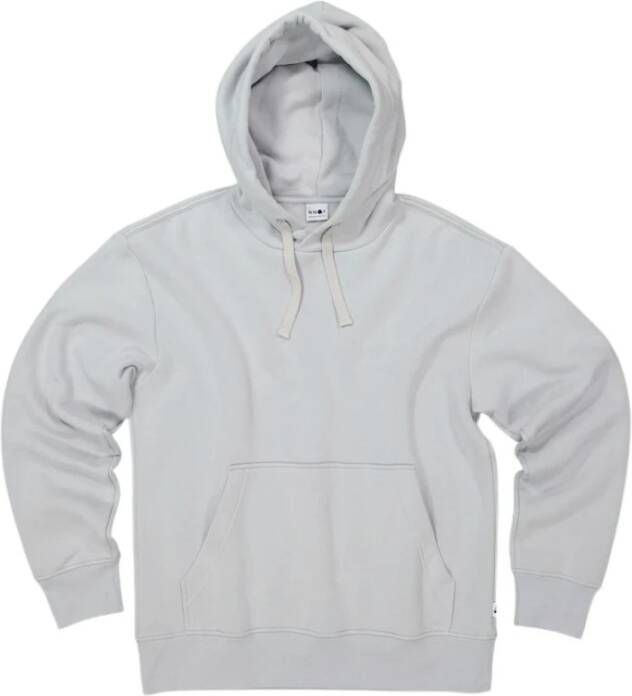 Nn07 Zachte Katoenen Hoodie met Kangoeroezak Gray Heren