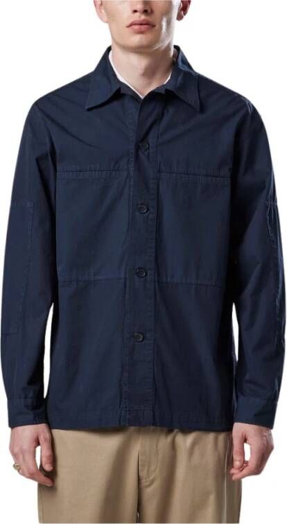 Nn07 Jackets Blauw Heren