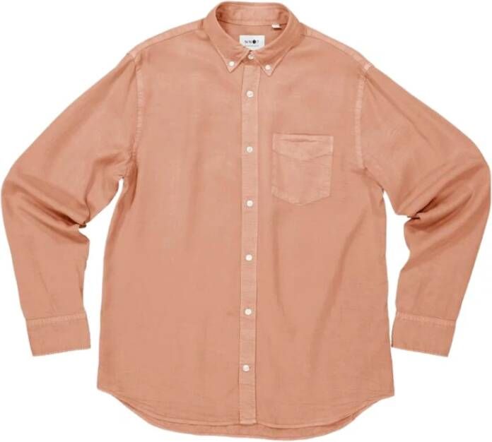 Nn07 Lyocell Casual Shirt in Nougat Beige Heren