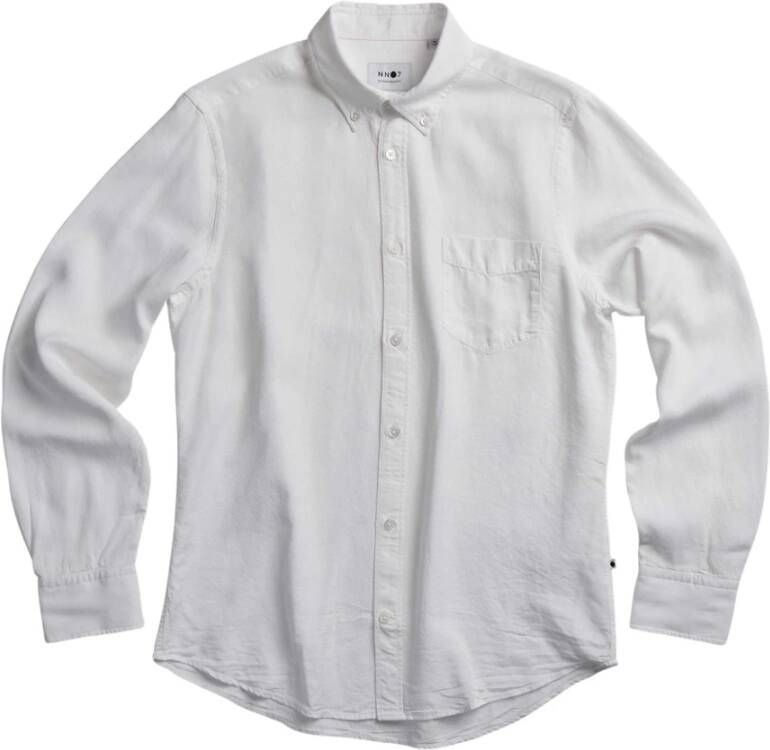 Nn07 Manza Slim Shirt 5969 Wit Heren