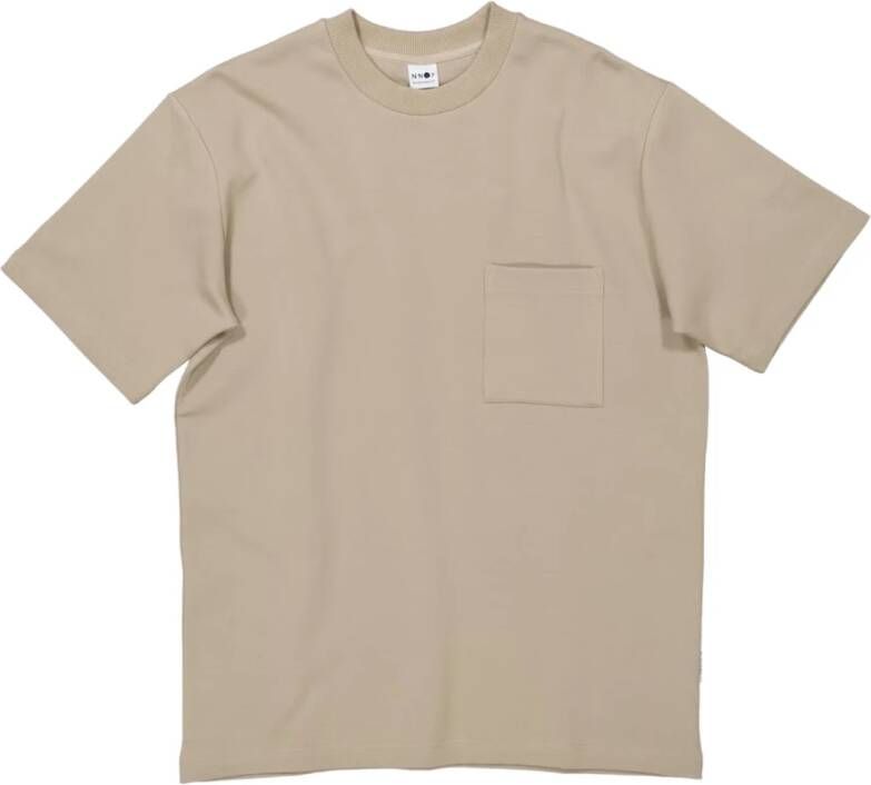 Nn07 No Nationality Nat Pocket T-shirt Beige Heren