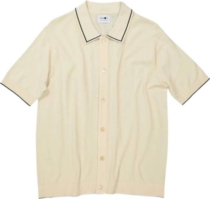Nn07 Klassieke Ecru Polo Shirt Beige Heren