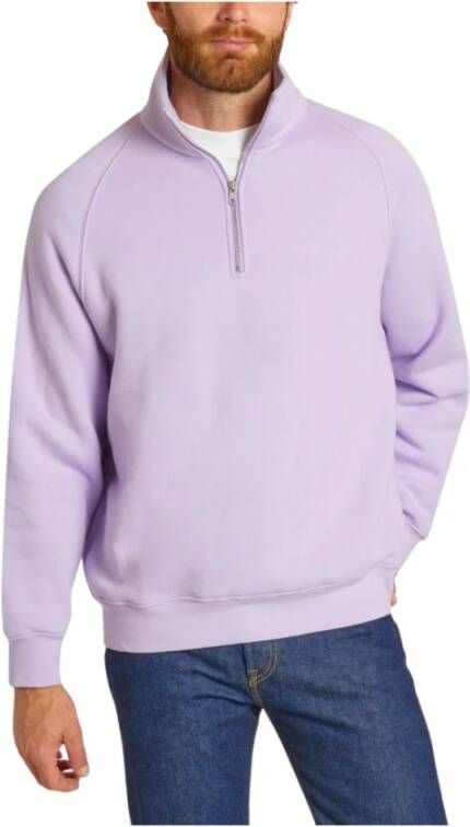 Nn07 Paarse Rose Zip-Up Sweatshirt Roze Heren
