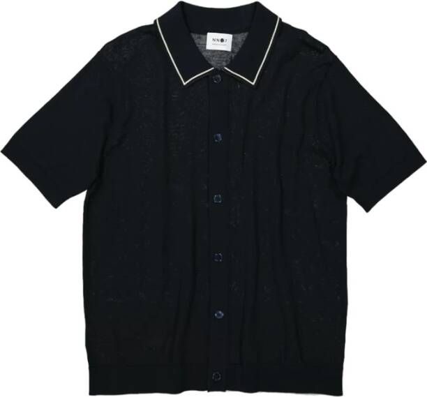 Nn07 Blauwe Polo Shirt Blue Heren