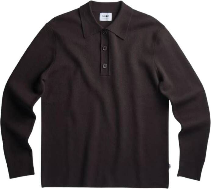Nn07 Polo Shirts Bruin Heren
