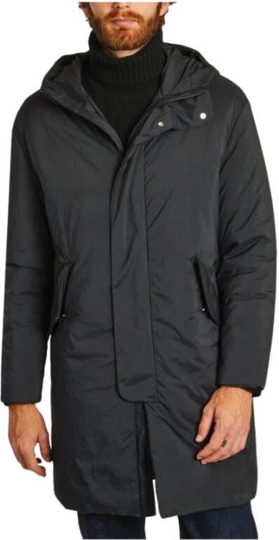 Nn07 Puffer Hood Parka Zwart Heren