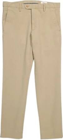Nn07 Rechte Snit Biologisch Katoenen Broek Beige Heren