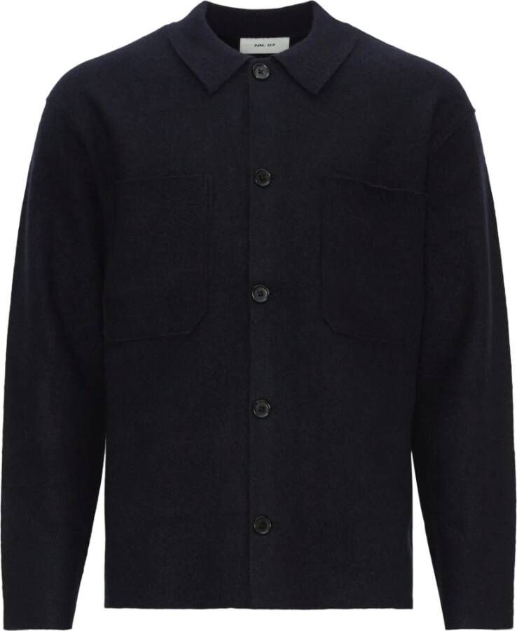 Nn07 Shirts Blauw Heren