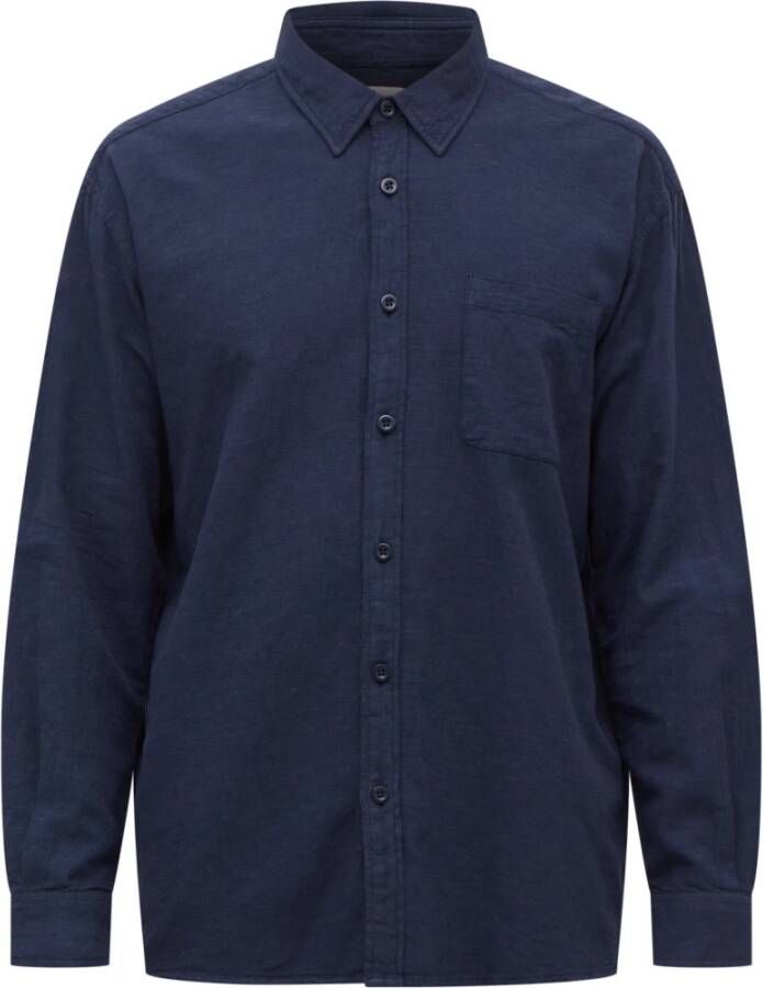 Nn07 Moderne Deon Shirt Blue Heren
