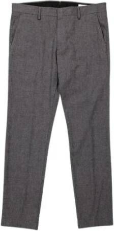 Nn07 Zwarte Katoenmix Broek met Stretch Black Heren